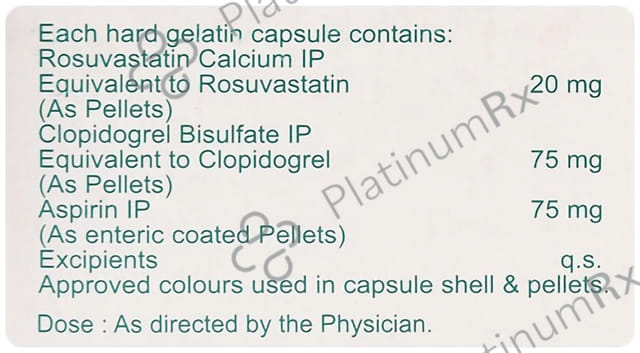 Rosuson Gold 75/20/75mg Capsule 10s