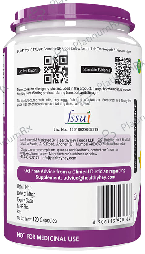 HealthyHey 200mg Natural Vitamin E Vegetable Capsule 120s