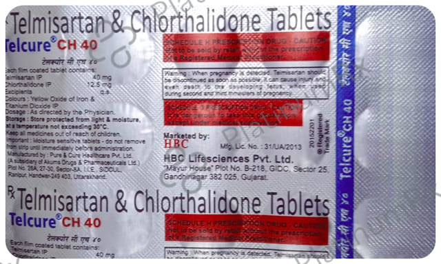 Telcure CH 40/12.5mg Tablet 15s