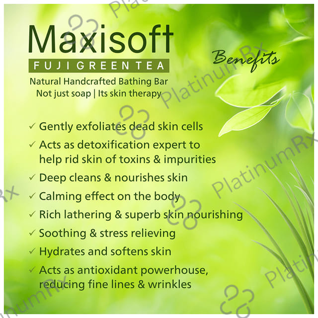 Maxisoft Fuji Green Tea Bathing Bar (75gm Each) 3 units