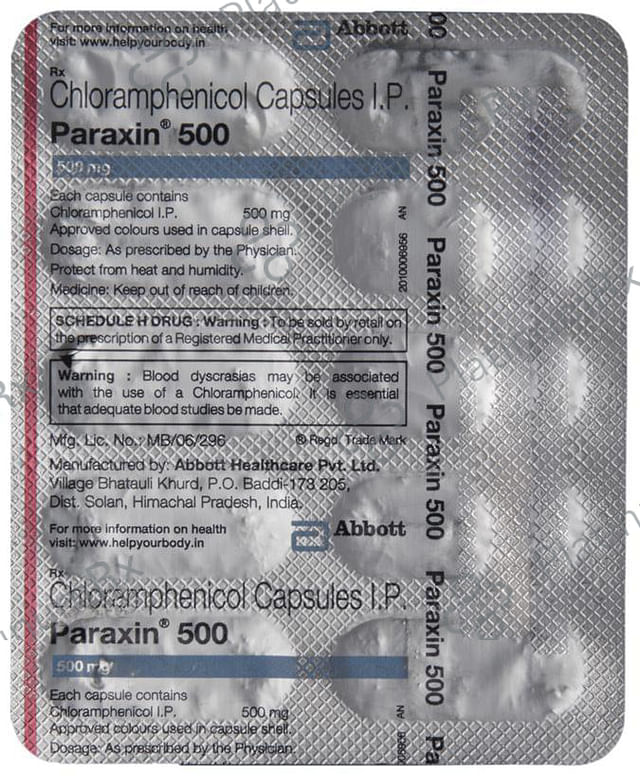 Paraxin 500mg Capsule 10s
