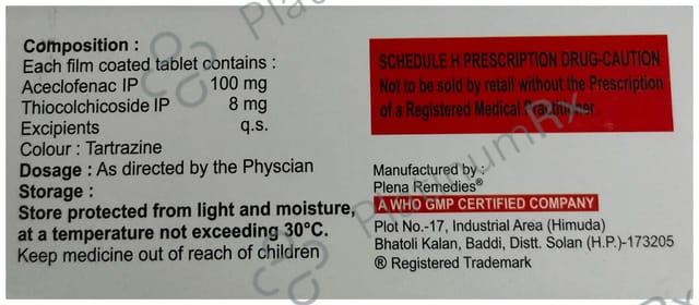Zeroflame TH 8mg Tablet 10s