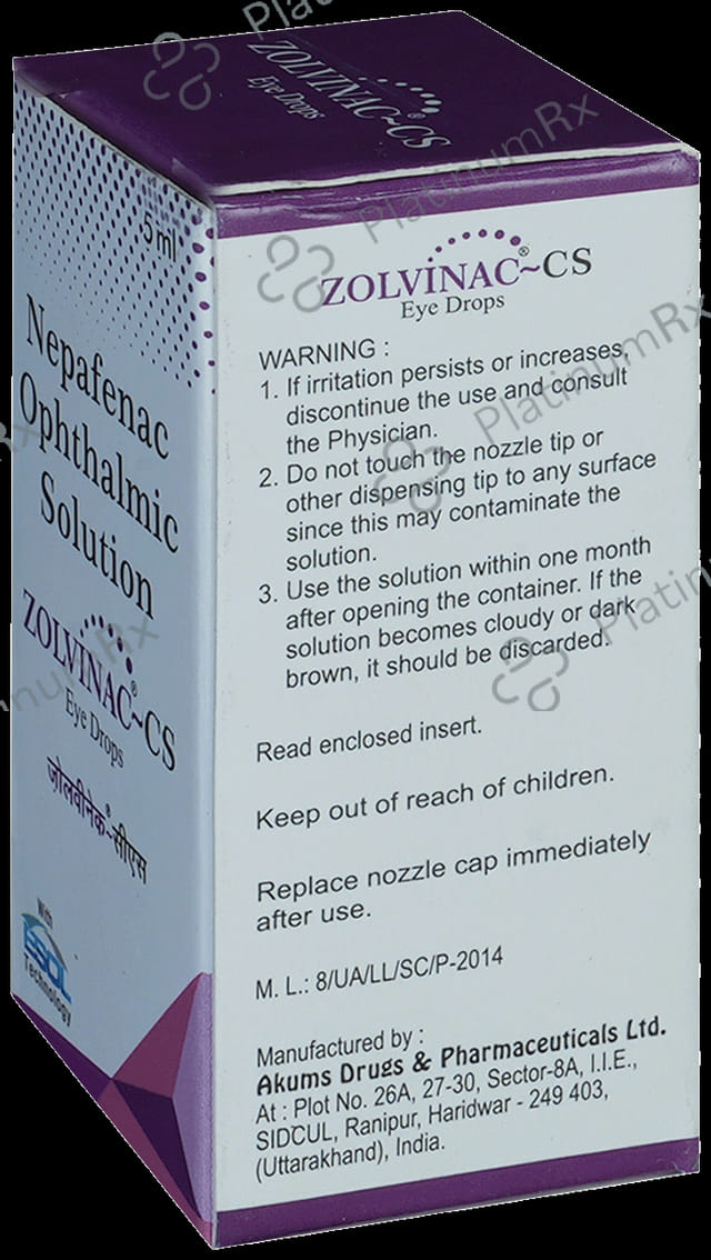 Zolvinac-CS Eye Drop