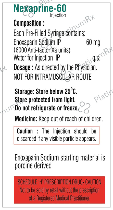 Nexaprine 60mg Injection 0.6ml