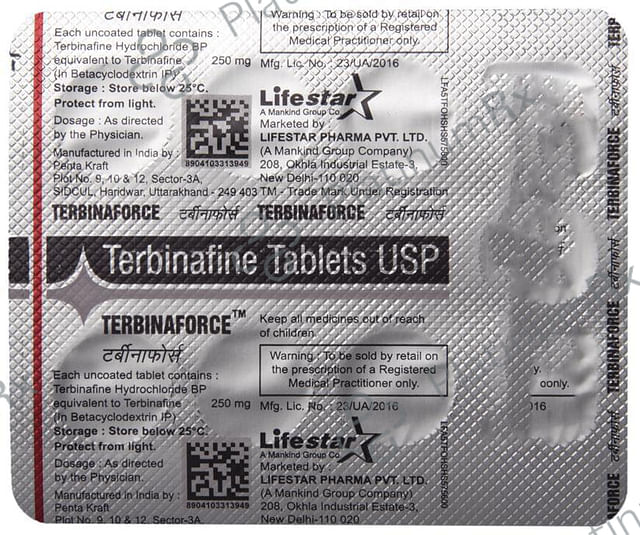 Terbinaforce 250mg Tablet 7s