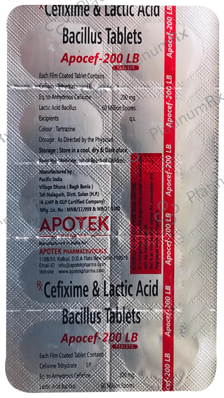 Apocef 200 LB Tablet