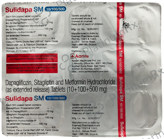 Sulidapa SM 10/500/100mg Tablet ER 15s
