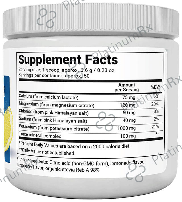 Dr. Berg Nutritionals Electrolyte Powder Raspberry Lemon