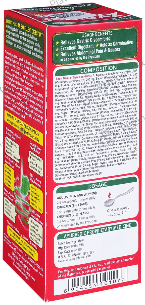 Aimil Zymnet Plus Syrup 200ml