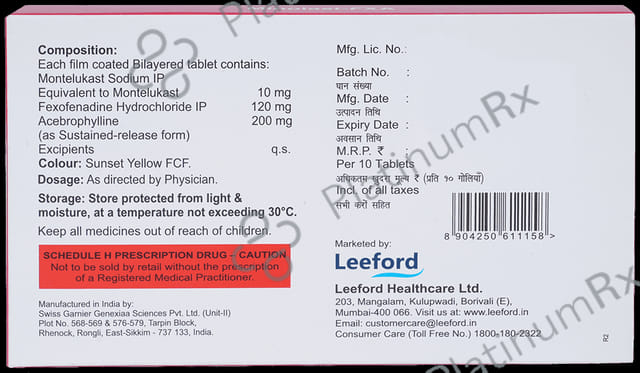 Minolast-FXA Tablet SR