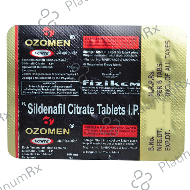 Ozomen Forte 100mg Tablet 6s