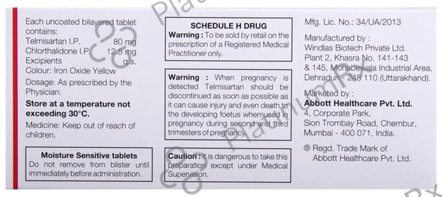 Telpres CT 12.5/80mg Tablet 10s
