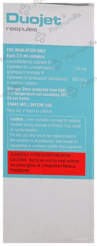 Duojet 1.25/500mcg Respules 5X2.5ml