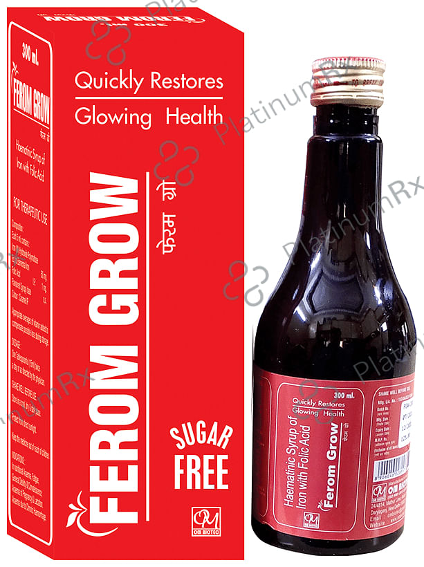 Om Biotec Ferom Grow Syrup Sugar Free