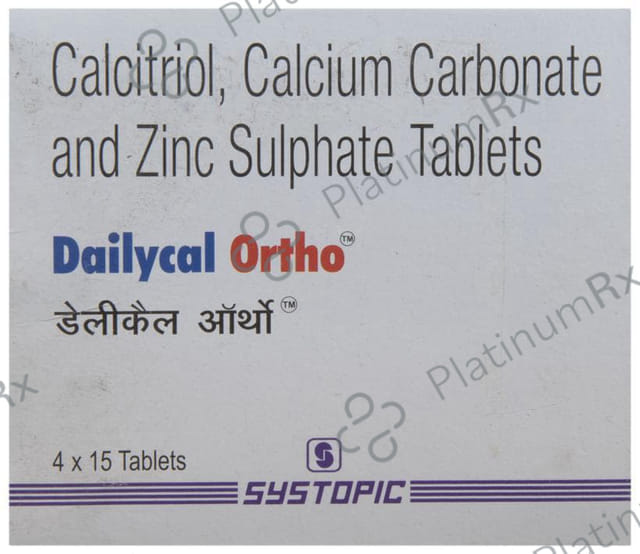 Dailycal Ortho 500/250IU Tablet 15S