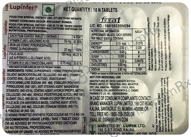 Lupinfer Tablet 10s