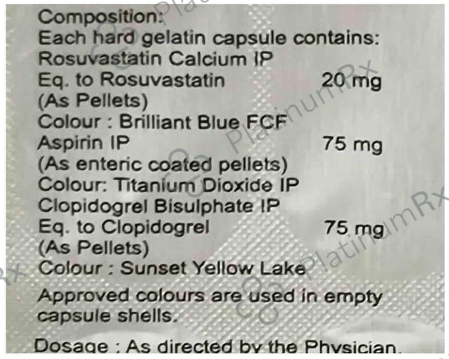 Rosloy Gold 75/20/75mg Capsule 15s