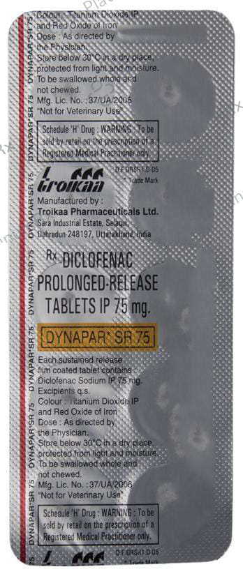 Dynapar SR 75mg Tablet 10s