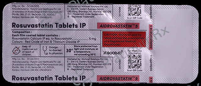 Aidrovastatin 5mg Tablet 10s