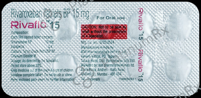 Rivaflo 15mg Tablet 10s
