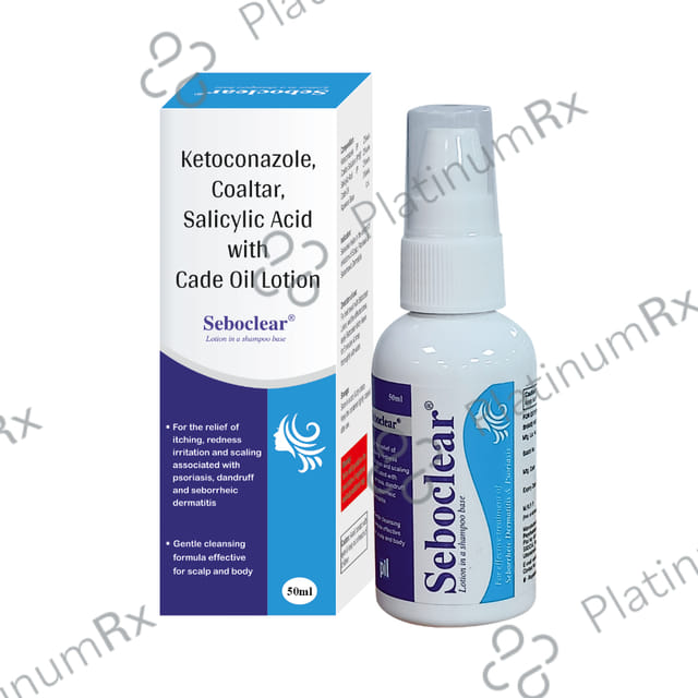 Seboclear Lotion - Effective In Psoriasis, Seboherric Dermatitis, Eczema & Dandruff