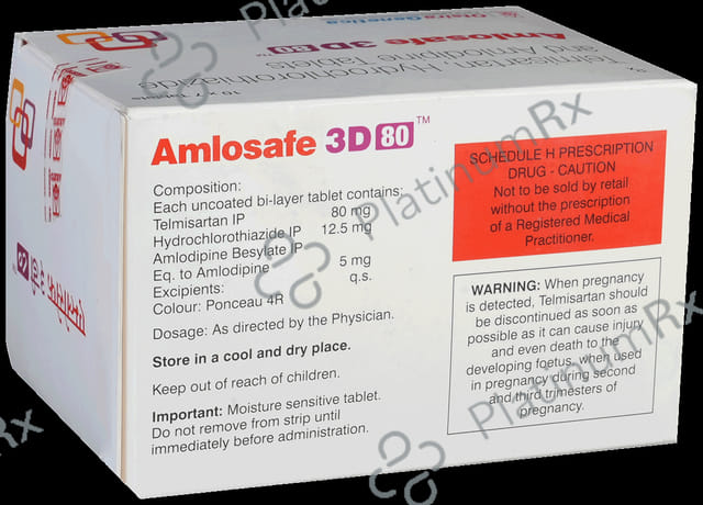 Amlosafe 3D 5/12.5/80mg Tablet 7s