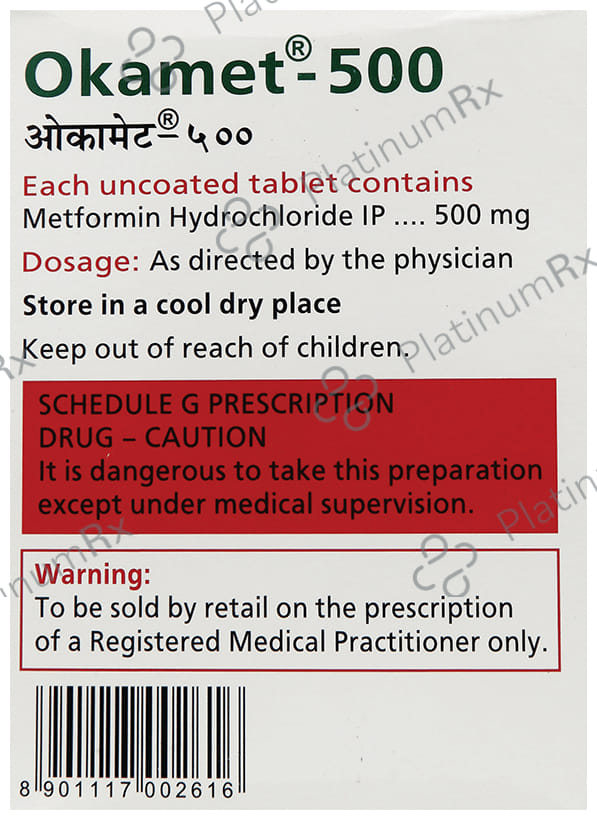 Okamet 500mg Tablet 20s