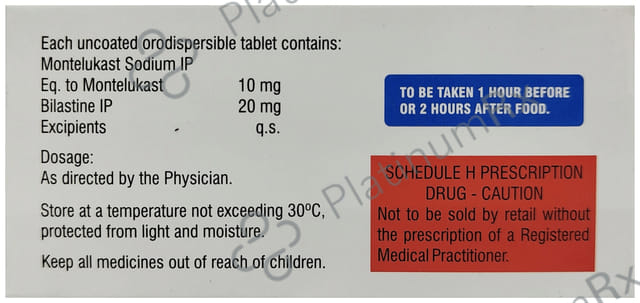Montek BL 20/10mg Tablet 10s