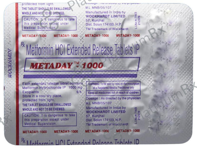 Metaday 1000 Tablet ER