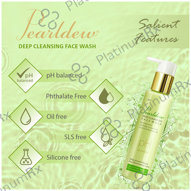 Pearldew Deep Cleansing Face Wash (100ml Each) 1 Bottle
