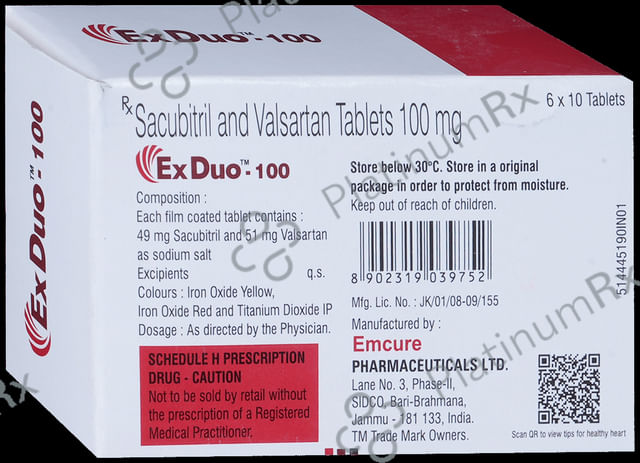 EX Duo 100mg Tablet 10s