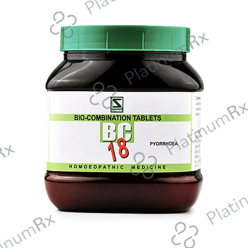 Dr Willmar Schwabe India Bio-Combination 18 (BC 18) Tablet 550 gm