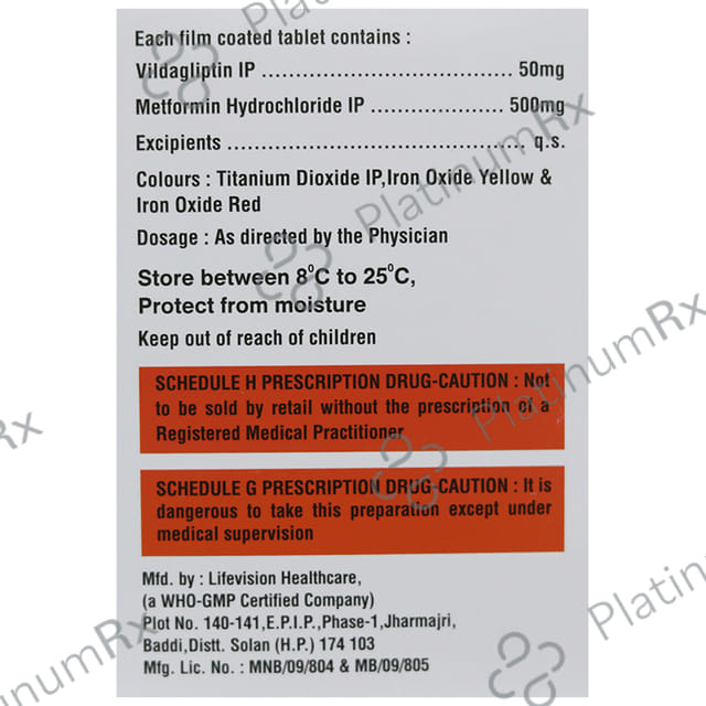 Vildanix-M 500 Tablet