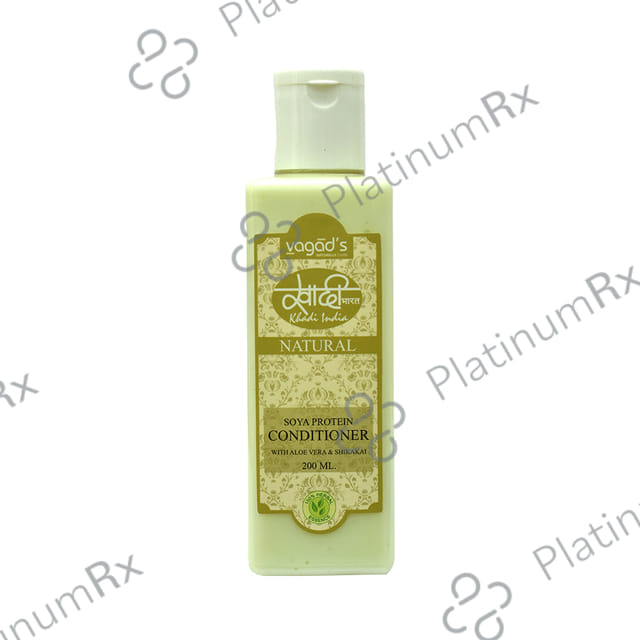 Vagad's Khadi India Ayurvedic Soya Protein Conditioner with Aloevera & Shikakai 200 ml