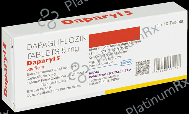Daparyl 5mg Tablet 10s