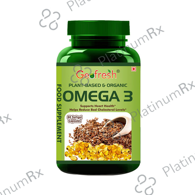 Geofresh Plant Based & Organic Omega 3 Softgel Capsule 60s