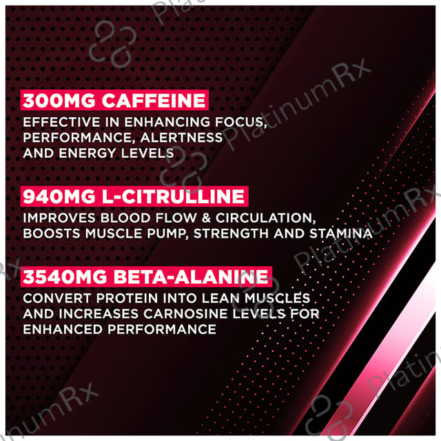 Dr. Morepen Muscle Food Pre Workout 300 Berry Burst