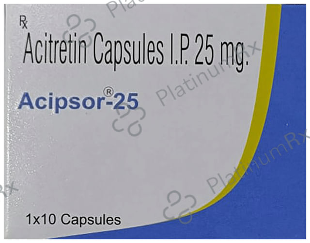 Acipsor 25mg Capsule 10s