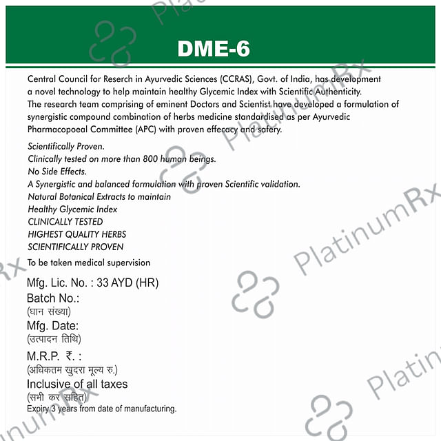 DME 6 Tablet (100 Each) 1 Bottle