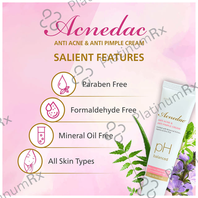 Acnedac Anti Acne & Anti Pimple Cream (25gm Each) 6 Tube