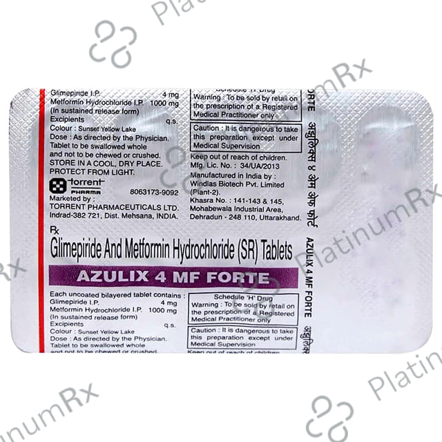 Azulix 4 MF Forte 4/1000mg Tablet PR 10s