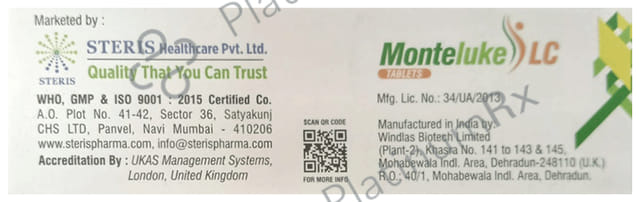 Monteluke LC 5/10mg Tablet 10s