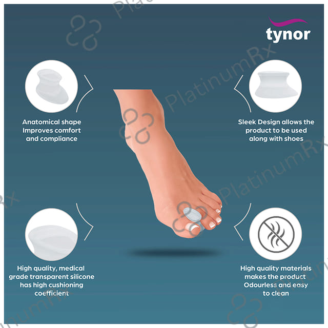 Tynor K-04 Toe Separator Silicon (Pair) Large