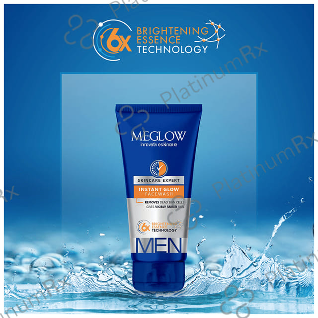 Meglow Men Instant Glow Face Wash 70gm