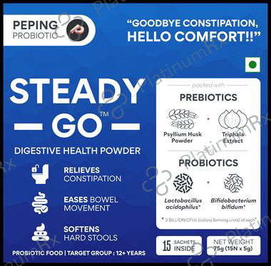 Peping Probiotic Steady Go Digestive Health Sachet (5gm Each) 15s