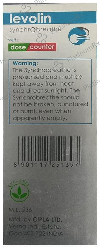 Levolin Synchrobreathe 50mcg Inhaler 120MDI
