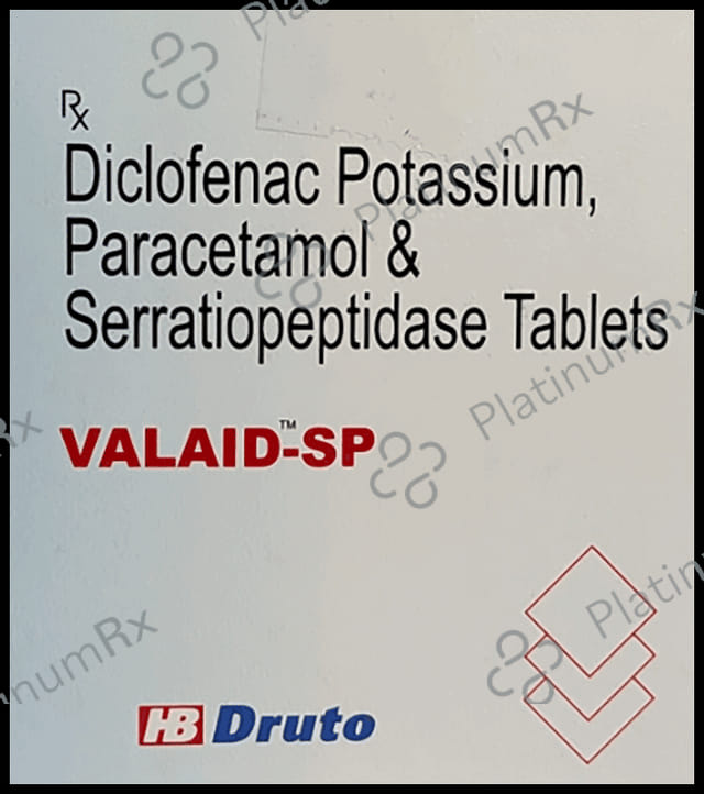 Valaid SP 50 mg/325 mg/15 mg Tablet