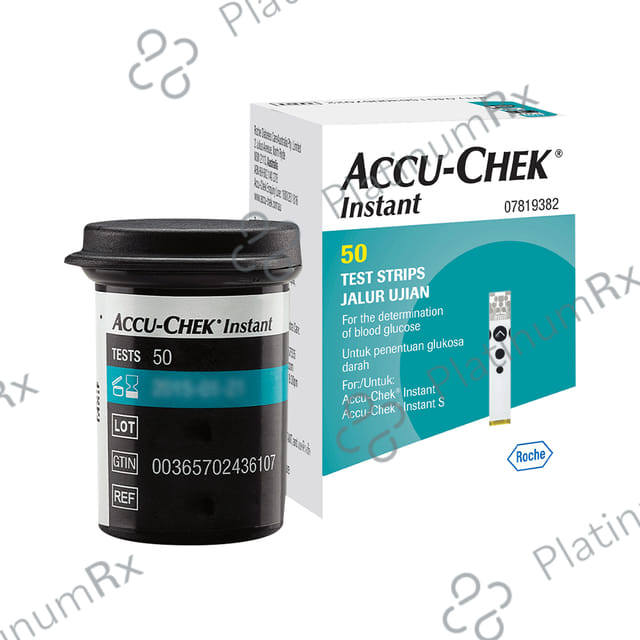 Accu Chek Instant Test Strip (Only Strip) 50s