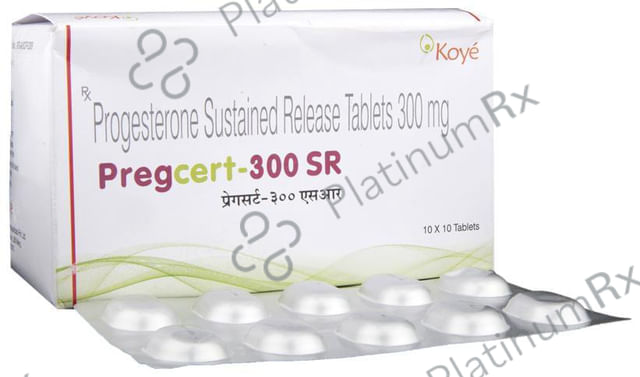 Pregcert 300mg SR Tablet 10s