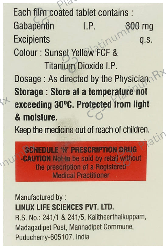 Gabagesic 300mg Tablet 15s